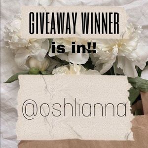 • giveaway winner!!